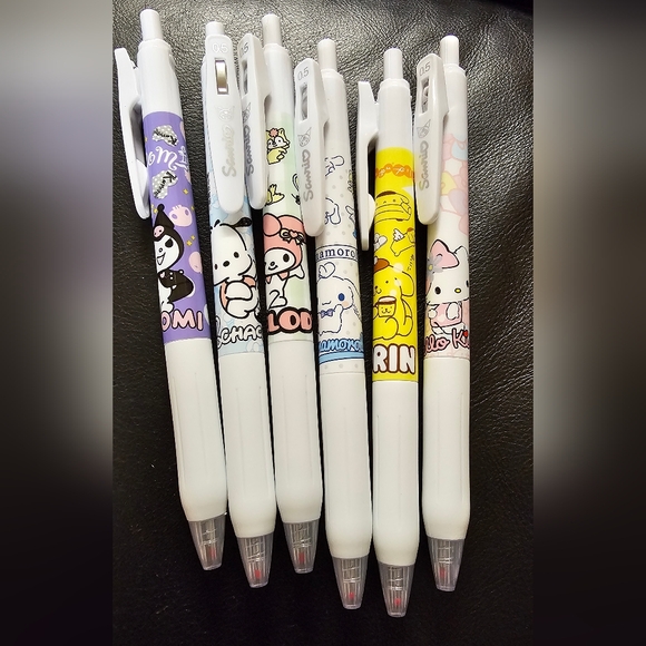 Sanrio Characters Gel Pen Set of Six New in package - Picture 5 of 7